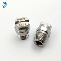 YS 65 Degree Fan-Shaped Stainless Steel Nozzle High Pressure Cleaning Nozzle 1/4 Inch Thread