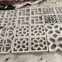 Cement Antique Brick Roadside Mould Garden Path Making Stone Mold 3D Carving Anti-Slip Concrete Plastic Paving Molds Buildings