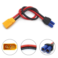 XT90 to EC5 Conversion EC5 to XT90 Power Cable for Drones Battery Charging