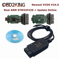Online Update Real HEX V2 VAGCOM VCDS V24.5 Support Security Access And SFD ARM STM32F429 VAG-COM Interface OBD2 Car Scanner