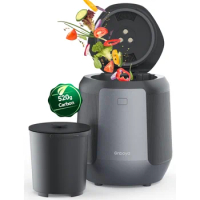 Electric Composter: 4.2L Large Capacity Odorless Quiet Composter Kitchen Counter Top Food Cycler Machine Electric Compost Bin In