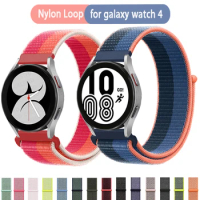 Nylon Strap For Samsung Galaxy Watch 5/5 Pro 40mm 44 Active 2/Watch 3 45mm/46mm/42/22 Gear S3 20mm Galaxy Watch 4 Classic Band
