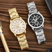 ✨   [Subsidy in Progress]New Unisex Watch, Men's Steel Band Watch, Women's Watch, Women's Three-Eye 