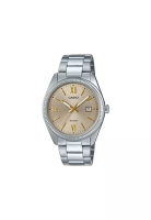 CASIO Men Analog Watch MTP-1302DD-9AV Silver Stainless Steel Strap