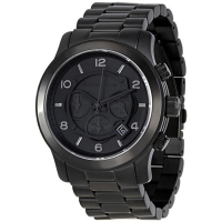 『Marc Jacobs旗艦店』美國代購 Michael Kors 黑色時尚數字經典三眼不銹鋼手錶