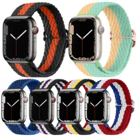 For AppleWatch Strap For AppleWatch1234567se Watch strap Nylon braided for iWatch7 Watch strap Fashion trend watch band
