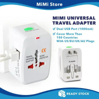 MiMi Universal Travel Adapter Plug All In One International Travel Adaptor Plug Socket For CN/EU/UK
