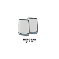 NETGEAR RBK852 AX6000 Mesh WiFi 6 System 1 Router+1 Satellite Orbi Tri-band Mesh WiFi System, 6 Gbps, covers large 5,000sq ft