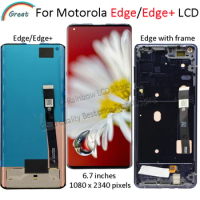 6.7'' For Motorola Moto Edge+ LCD XT2061-3 Touch Screen Digitizer For Moto Edge Display XT2063-3 touch panel for moto edge plus
