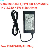 Genuine A4514_FPN 14V 3.22A 45W A4514_DSM AC Adapter For SAMSUNG UE590 TD390 HW-H500 T22D390EW LED Monitor Power Supply Charger