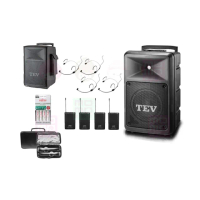 【TEV】TA-5010 配4頭戴式無線麥克風(10吋 300W移動式無線擴音喇叭 藍芽5.0/USB/SD)