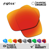 Firtox True UV400 Polarized Lenses Replacement for Oakley Sliver XL OO9341 / Sliver XL Asian Fit OO9