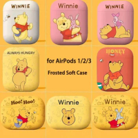Disney Winnie Silicone Earphone Cases For Airpods 2 1 3 Pro Case Cartoon Cute Bluetooth Wireless Headphone Soft Cover