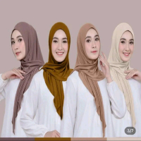 jilbab segitiga instan DEWASA jersey termurah instat lembut