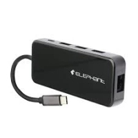 ELEPHANT WEH-1012 9合1 TYPE-C PD60W/3XUSB3.0/HDMI4K/讀卡機/音訊集線器 黑色