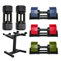 2023 New electrophoresis 40.5kg 90lb black adjustable weights dumbbell set 40kg dumbbells rack