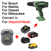Battery Adapter Converter For Makita/Dewalt/Milwaukee/Bosch 18V Li-ion Battery to for Hitachi/Hikoki 18V Batttery Power Tools