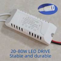 LED Driver 24W 36W 50W 58W 60W 68W 80W LED Power Supply Unit Lighting Transformers For LED Lights Panel Lamp Driver DC connector