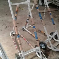 Troli Tabung Oksigen 6m3 Troly Trolley Tabung Oksigen 6 m3 3 roda