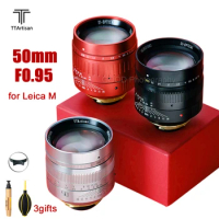 New Color TTartisan 50/0.95 Camera Lens 50mm F0.95 MF Lens for Leica M Mount Camera Large Aperture Full Frame for Leica M9 M10