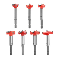 1Pc 15mm-60mm Forstner Drill Bit Flutes Carbide Tip Auger Woodworking Hole Saw Wooden Cutter For Power Tools Drill Bits