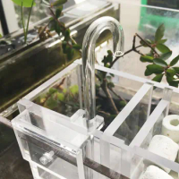 Acrylic Filter Box Creative Transparent Fish Tank Aquarium 3 In 1 Water Purification External Silent Wall Mounted Filter Box