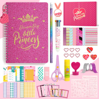 Princess DIY Journal Kit for Girls 8-12 50+Pcs Gifts for Tween & Teen Girls Scrapbook & Diary Suppli