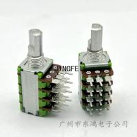 1 ALPHA Aihua 4-link precision potentiometer B100K × 4. The half-axis length of innovative audio amplifier is 15mm