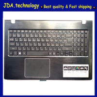 95%new for Acer Aspire E5-575 E5-575G E5-576 E5-576G E5-523G E5-573G F5-573 TMTX50 Palmrest US keyboard Upper Cover Touchpad