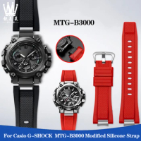 For Casio G-SHOCK Series MTG-B3000 MTGB3000 Modified Quick Release Resin Silicone Rubber Waterproof Watch Strap Accessories