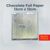 [Ready Stock] Candy / Chocolate Foil Wrappers Aluminum Foil Wrapping Papers Fine Plaid Silver 100pcs