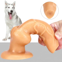 New Alien Flesh Dog Dildo Vagina Anal Butt Animal Dog Diao Penis Suction Stitch Cup Pug Anal Female Silicone Soft Penis Dilator