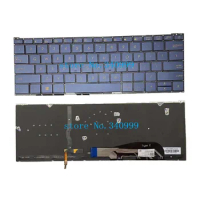 New US For ASUS ZenBook 3 UX390UA Keyboard backlit Dark blue