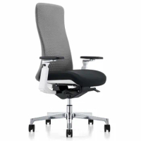 light gray high back mesh office chair for office people modern ergonomic adjustable swivel office boss chair