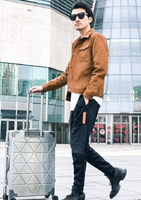 行李箱-行李箱ins網紅女鋁框拉桿箱充電萬向輪小型旅行箱密碼皮箱男28寸