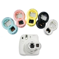 For Fujifilm Instax Mini 8 9 11 Camera PU Leather Color Bag Instax Mini Case with Shoulder Strap Transparent Crystal Cover