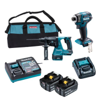 【MAKITA 牧田】DLX2524GX1 18V無刷雙機組DTD173+DHR242(DLX2524GX1)