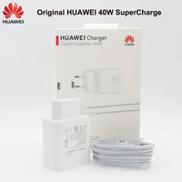 Huawei Original 10V4A Supercharge Charger 40W EU Charge Adapter 5A USB Type C Cable for Nova 5 5t 5 Pro Mate 30 Pro P20 P30 Pro