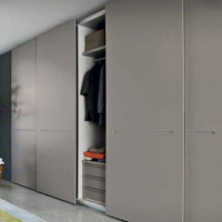 Simple bedroom wardrobe customized overall sliding door open cloakroom customized