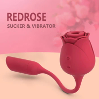 Portable Rose Clit Sucker Shape Vagina Vibrator Magnetic Rechargeable Vibrator Clitoral Silicone For Women Sex Toys