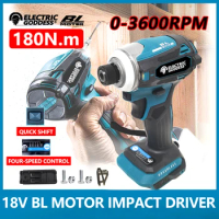 DTD172 3600rpm Brushless Screwdriver Impact Driver Multi-function Drill 180Nm Rechargeable Electric Drill For Makita 18V Battery