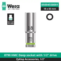 Wera 05004558001 - Mata Sock Deep Metric Hex 1/2\ Drive 18.0 x 83 mm Wera Tools"