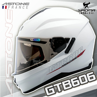 ASTONE 安全帽 GTB606 素色 白 亮面  內鏡 眼鏡溝 藍牙耳機槽 823 耀瑪騎士機車部品