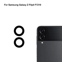 2PCS New For Samsung Galaxy Z Flip4 F7210 Back Rear Camera Glass Lens test good For Samsung Galaxy Z Flip 4 Replacement Parts