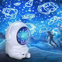 48h出貨丶太空人星空燈投影儀創意臥室氛圍音樂小夜燈兒童發光玩具