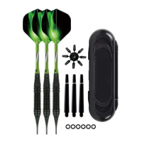 1 Set Professional Electronic Soft Darts Needle Set 19g Soft Tip Darts With Carrying Case Darts Accessories Easy to Use