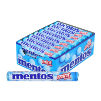 เก็บเงินปลายทาง. เมนทอส ลูกอมแท่ง รสมินต์ 29.7 ก. x 24 (MENTOS Soft Candy Mint Flavour 29.7 g x 24)