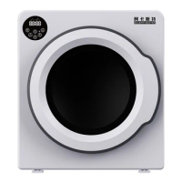 8KG Laundry Household Clothes Dryer Stainless steel drum tumble dryer Electric Control Panel Air vented Dryer