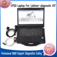 For Liebherr Sculi Diagnosis kit with CF53 CF-53 Laptop Excavator ton crane Software and diagnostic cable