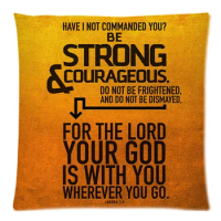 Hot Christian Bible Verse Background Two Side Printed Throw Pillow Case&amp;Cotton Linen Cushion Cover 17.7"X17.7"(45 X 45CM)